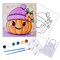"Floral Jack-O-Lantern Pumpkin" DIY Canvas Art Kit, Adult Beginner, Acrylic Paint Size 11x14 inch